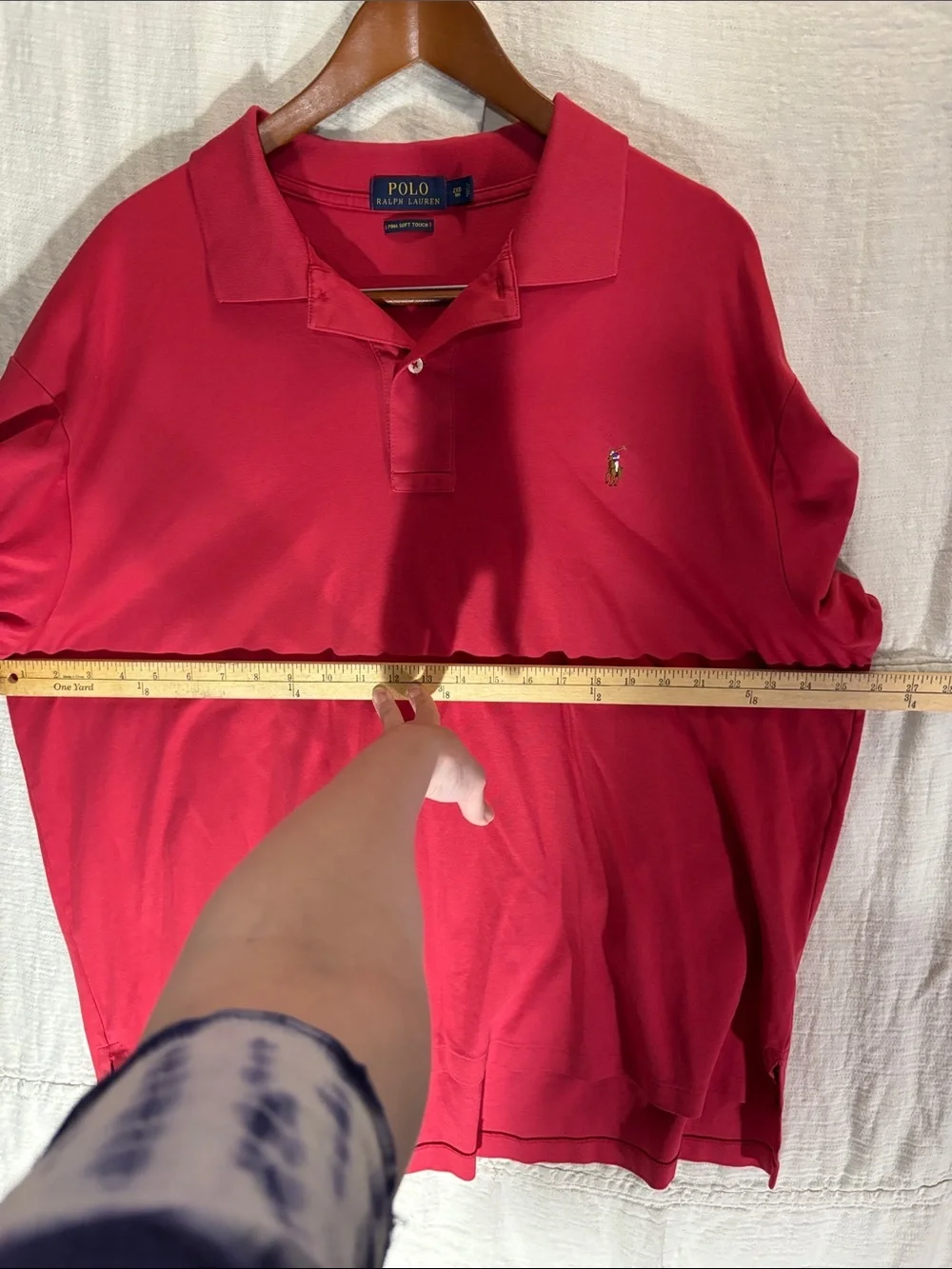 Polo by Ralph Lauren Red Short-Sleeve Classic Polo color pony, big and tall size
